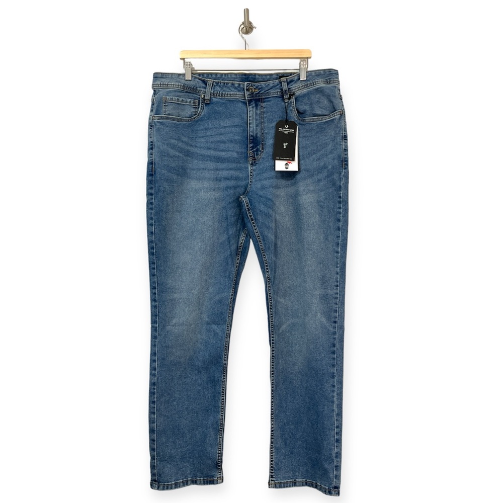 ‘NEW’ The Perfect Jeans NYC Slim Thick Joker Light Blue Size 38 x 32